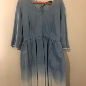Eloquii Denim dress with pockets